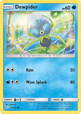 Dewpider 064/236 - SM Cosmic Eclipse Reverse Holofoil