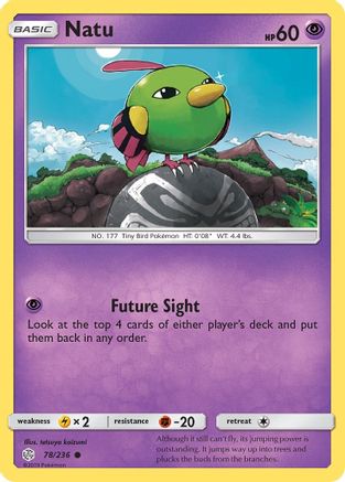 Natu 078/236 - SM Cosmic Eclipse Reverse Holofoil