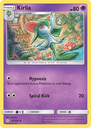Kirlia 081/236 - SM Cosmic Eclipse Reverse Holofoil