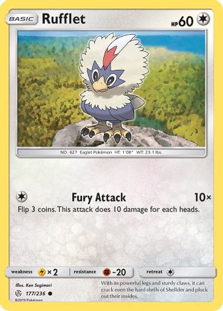 Rufflet 177/236 - SM Cosmic Eclipse Reverse Holofoil