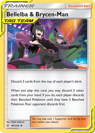 Bellelba & Brycen-Man 186/236 - SM Cosmic Eclipse Reverse Holofoil