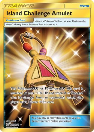 Island Challenge Amulet (Secret) 265/236 - SM Cosmic Eclipse Holofoil