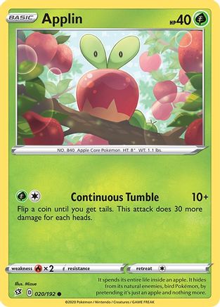 Applin 020/192 - SWSH02 Rebel Clash