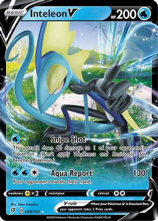 Inteleon V 049/192 - SWSH02 Rebel Clash Holofoil