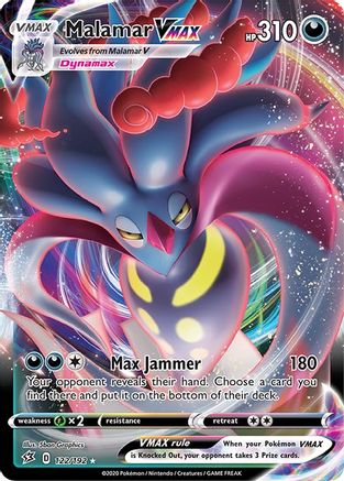 Malamar VMAX 122/192 - SWSH02 Rebel Clash Holofoil