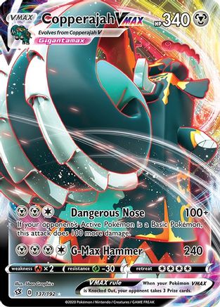 Copperajah VMAX 137/192 - SWSH02 Rebel Clash Holofoil
