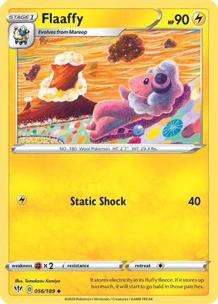 Flaaffy 056/189 - SWSH03 Darkness Ablaze Reverse Holofoil