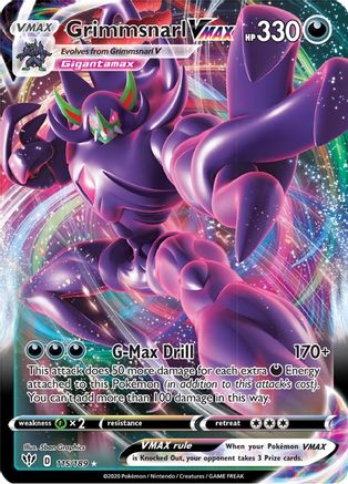 Grimmsnarl VMAX 115/189 - SWSH03 Darkness Ablaze Holofoil