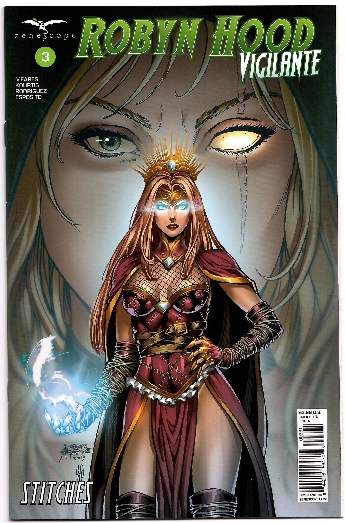 ROBYN HOOD VIGILANTE #3 C Alfredo REYES GGA Variant (01/15/2020) ZENESCOPE