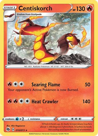 Centiskorch 010/73 - Champions Path Holofoil - Golden Apple Comics