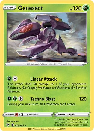Genesect 016/185 - SWSH04 Vivid Voltage Holofoil