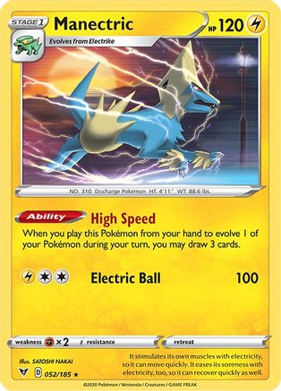 Manectric 052/185 - SWSH04 Vivid Voltage