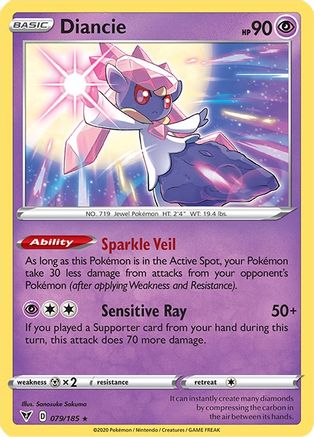 Diancie 079/185 - SWSH04 Vivid Voltage Holofoil