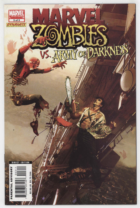 Marvel Zombies Army Of Darkness 3 2007 VF Superman Spider-Man Homage