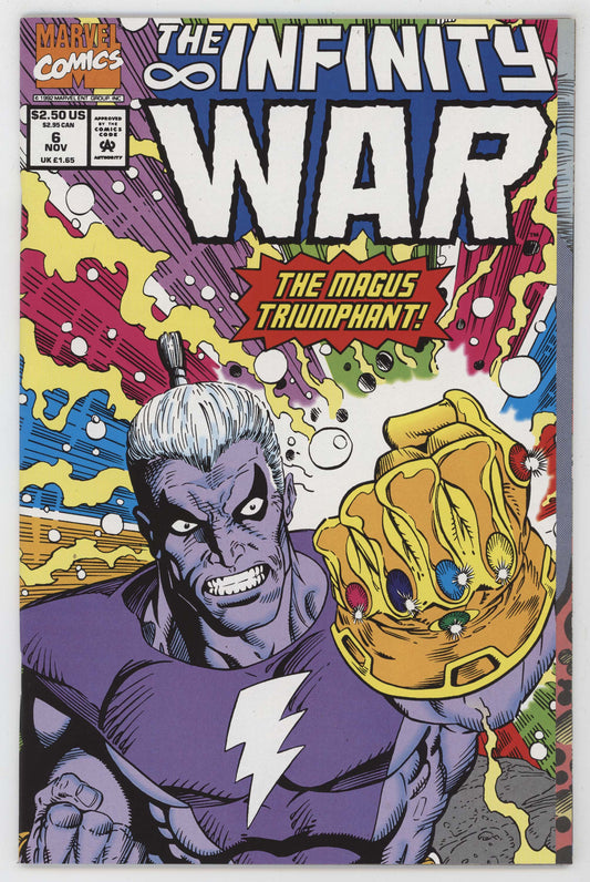 Infinity War 6 Marvel 1992 NM+ 9.6 Gauntlet Magus Ron Lim