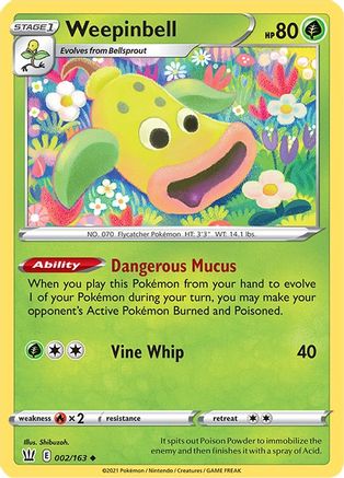 Weepinbell 002/163 - SWSH05 Battle Styles