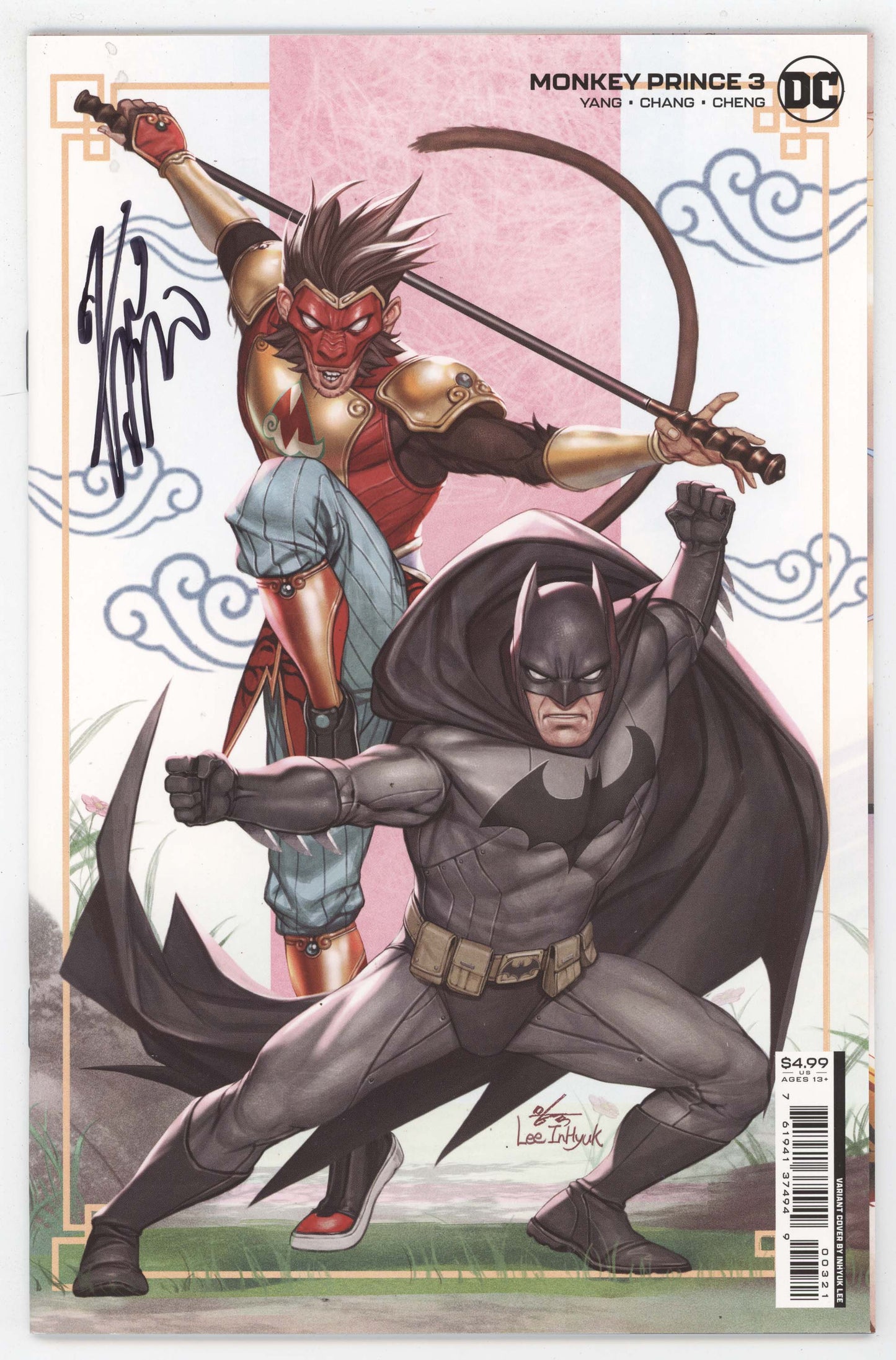 Monkey Prince #3 (Of 12) CVR B Card Stock Signed by Inhyuk Lee COA DC