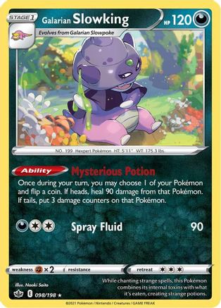 Galarian Slowking 098/198 - SWSH06 Chilling Reign Holofoil
