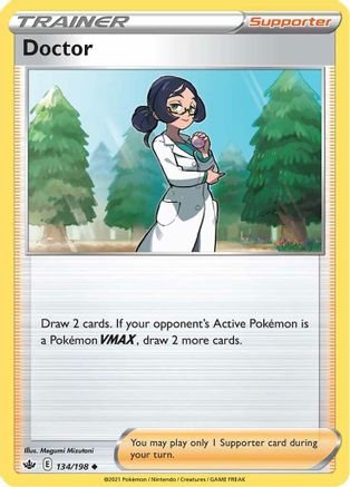 Doctor 134/198 - SWSH06 Chilling Reign Reverse Holofoil