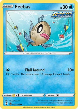 Feebas 037/203 - SWSH07 Evolving Skies