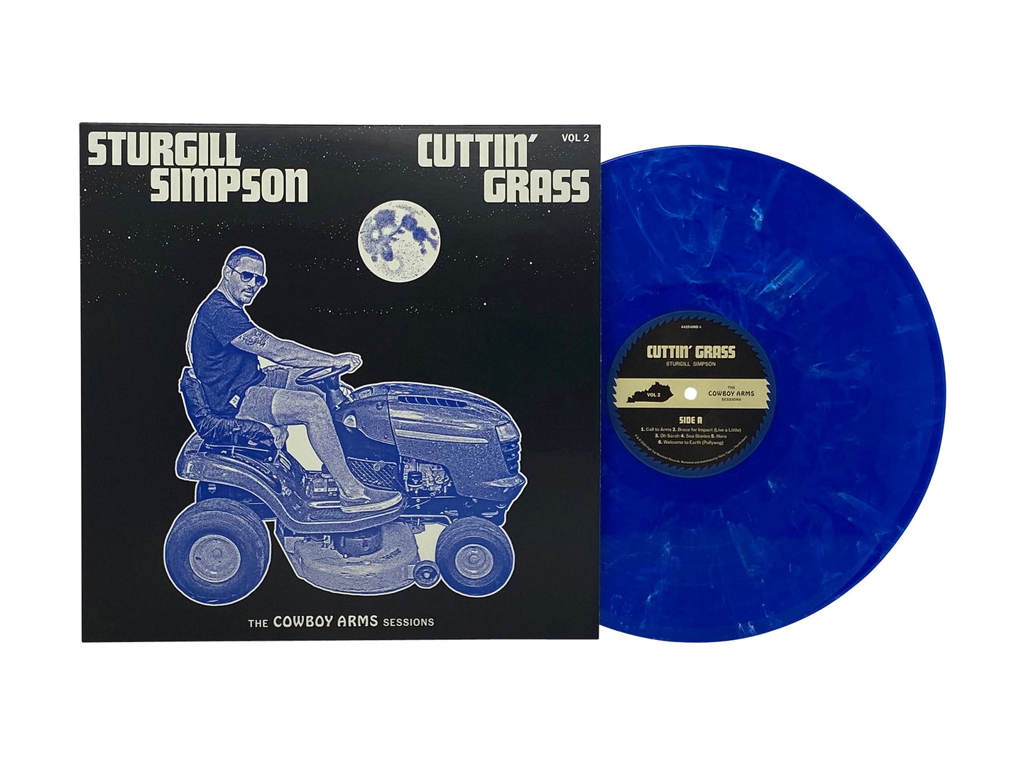 Sturgill Simpson - Cuttin' Grass - Vol. 2 (Limited Edition Clear, Blue and White Colored Vinyl)