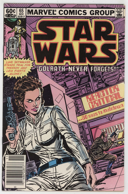 Star Wars 65 Marvel 1982 VF Luke Skywalker Princess Leia Tom Palmer