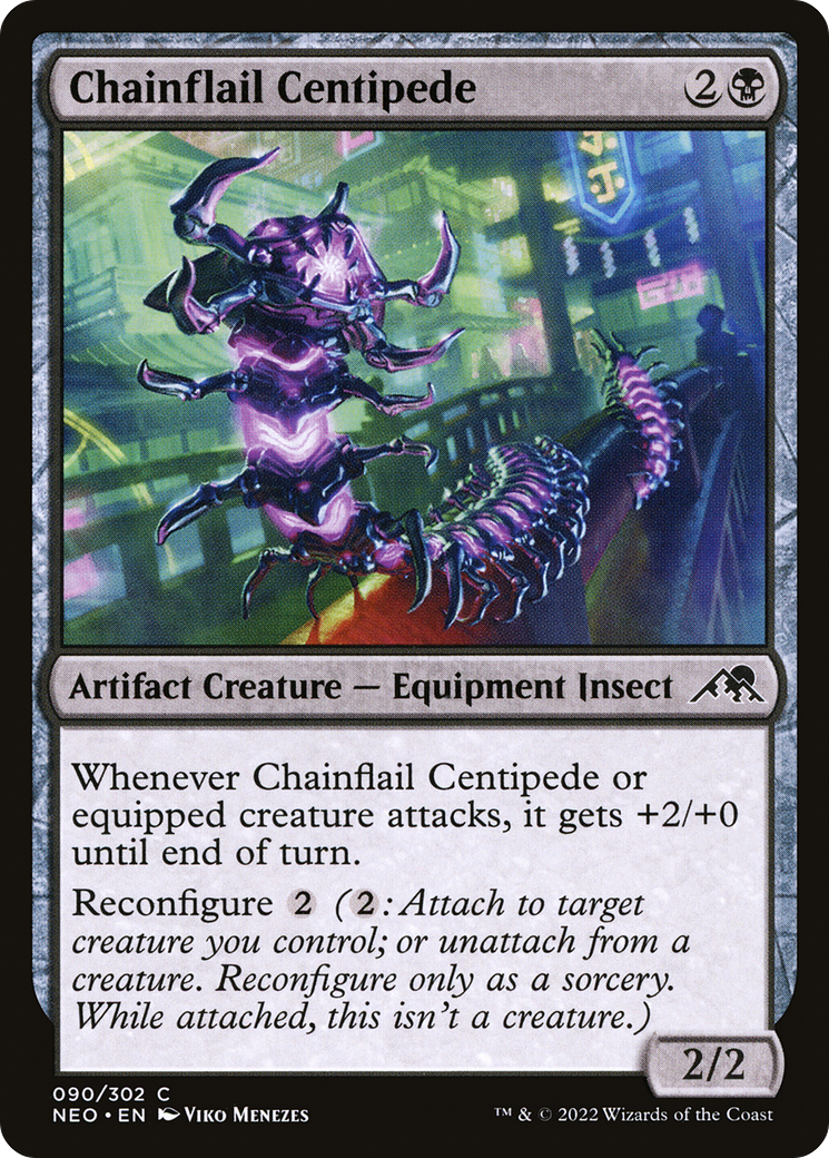 Chainflail Centipede (NEO-090) - Kamigawa: Neon Dynasty