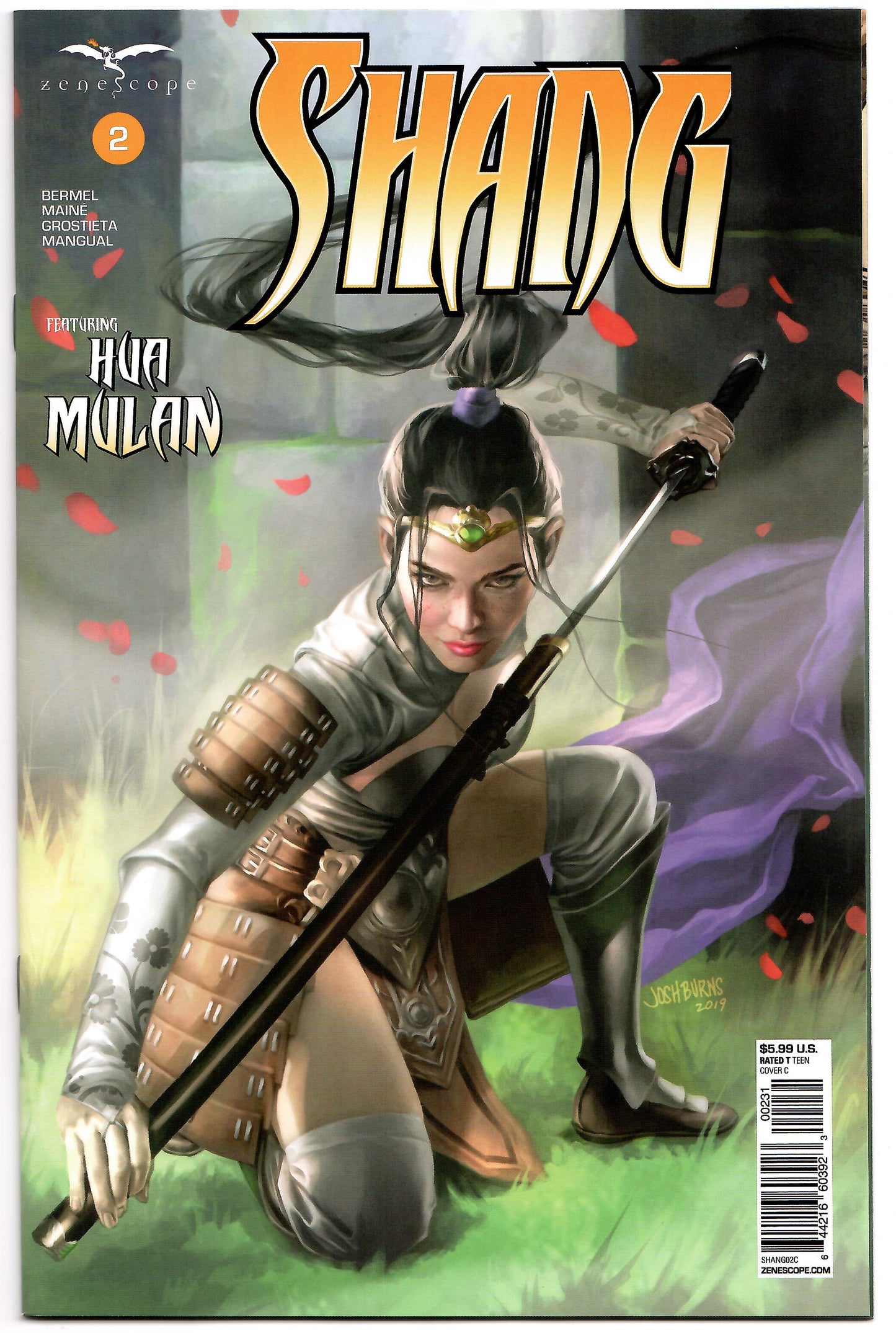 Shang #2 (Of 3) C Josh Burns GGA Variant (07/22/2020) Zenescope