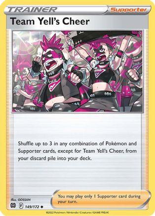 Team Yell's Cheer 149/172 - SWSH09 Brilliant Stars Reverse Holofoil