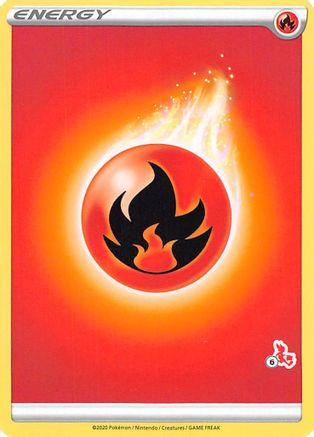 Fire Energy (# Cinderace Stamped) - Battle Academy 2022