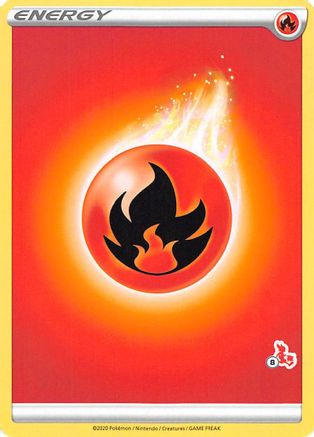Fire Energy (# Cinderace Stamped) - Battle Academy 2022