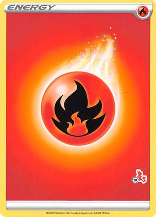 Fire Energy (# Cinderace Stamped) - Battle Academy 2022