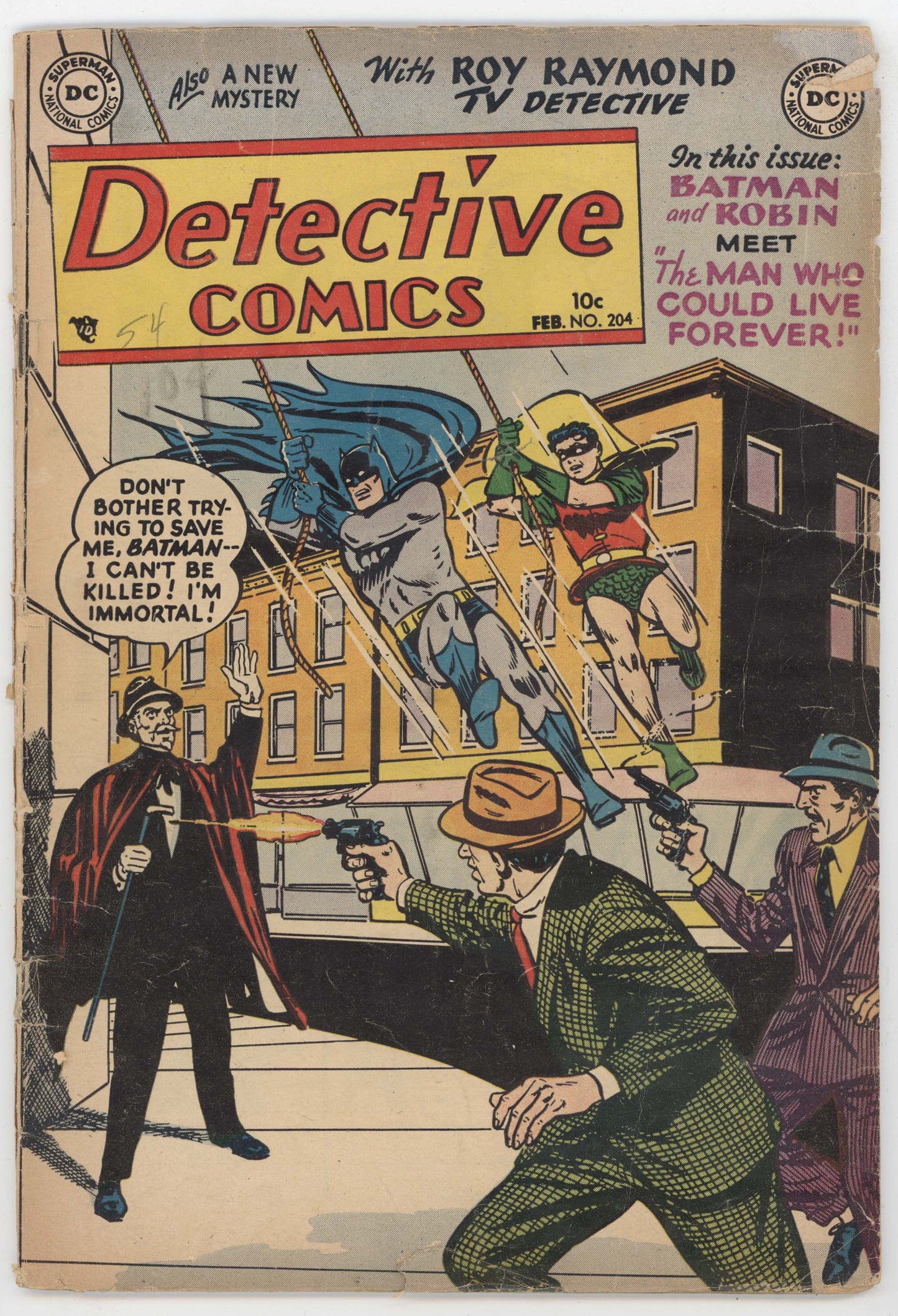 Batman Detective Comics 204 DC 1954 FR GD Win Mortimer Bill Finger Robin