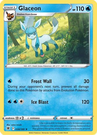 Glaceon 038/189 - SWSH10 Astral Radiance