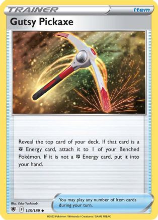 Gutsy Pickaxe 145/189 - SWSH10 Astral Radiance Reverse Holofoil