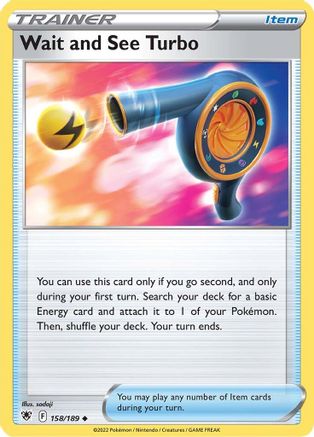 Wait and See Turbo 158/189 - SWSH10 Astral Radiance Reverse Holofoil