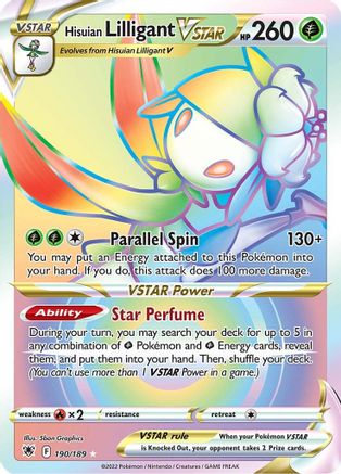 Hisuian Lilligant VSTAR (Secret) 190/189 - SWSH10 Astral Radiance Holofoil