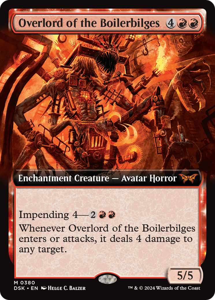 Overlord of the Boilerbilges (DSK-380) - Duskmourn: House of Horror: (Extended Art, enchantment)