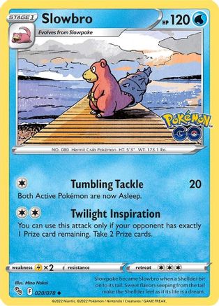 Slowbro 020/078 - Pokemon GO Reverse Holofoil