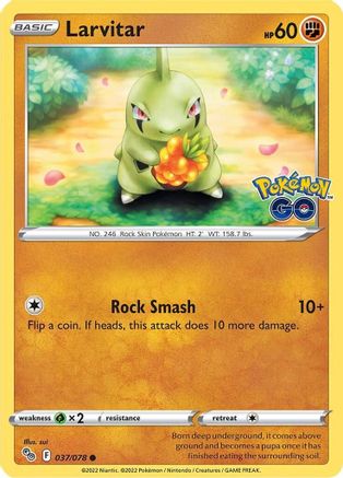 Larvitar 037/078 - Pokemon GO Reverse Holofoil
