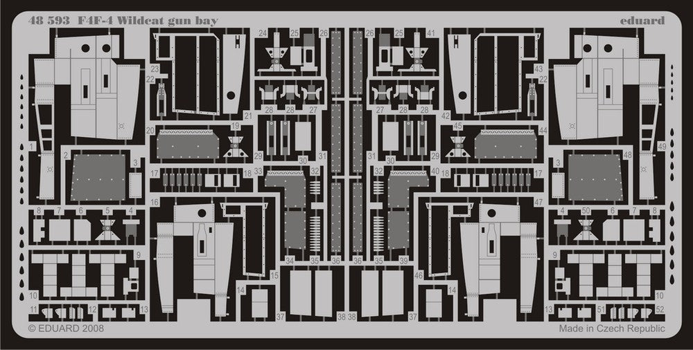 Eduard 48593 1/48 Aircraft- F4F4 Wildcat Gun Bay for HBO