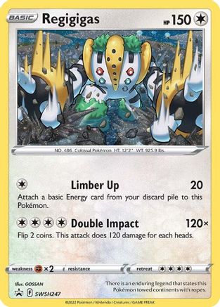 Regigigas (Cosmos Holo) SWSH247/307 - SWSH Sword & Shield Promo Cards Holofoil