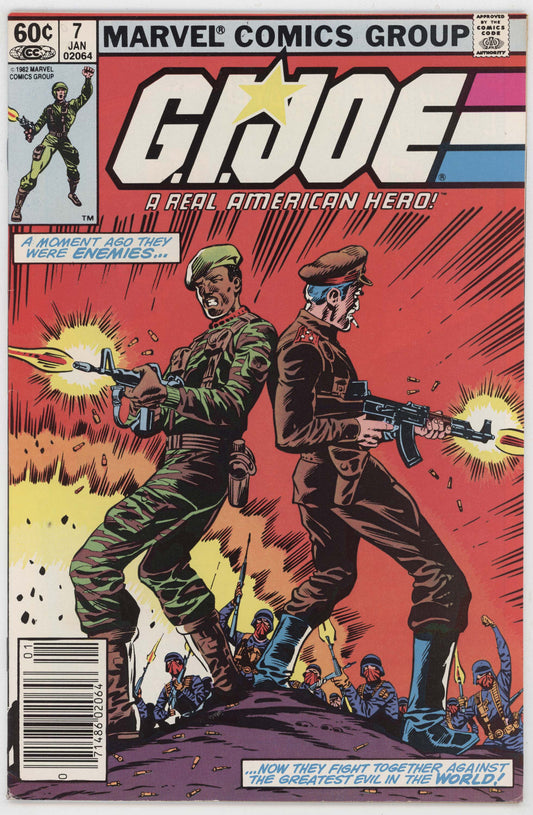GI Joe 7 Marvel 1983 VF 1st Print Newsstand ARAH Cobra Larry Hama