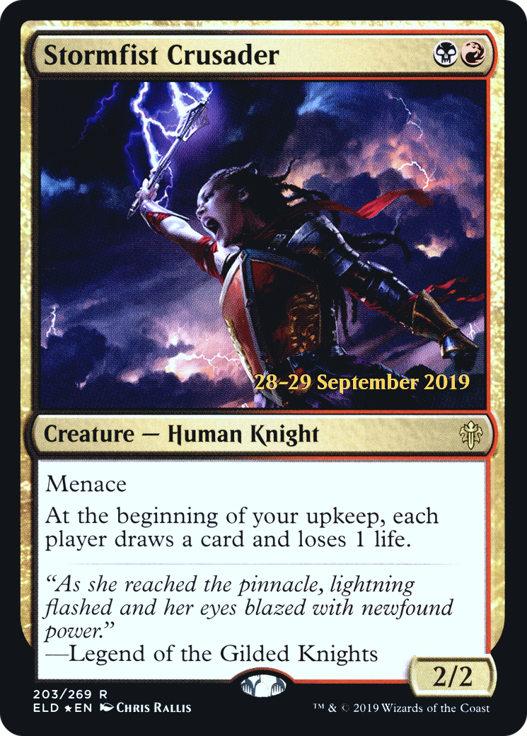 Stormfist Crusader (PRE-203S) - Throne of Eldraine Promos Foil