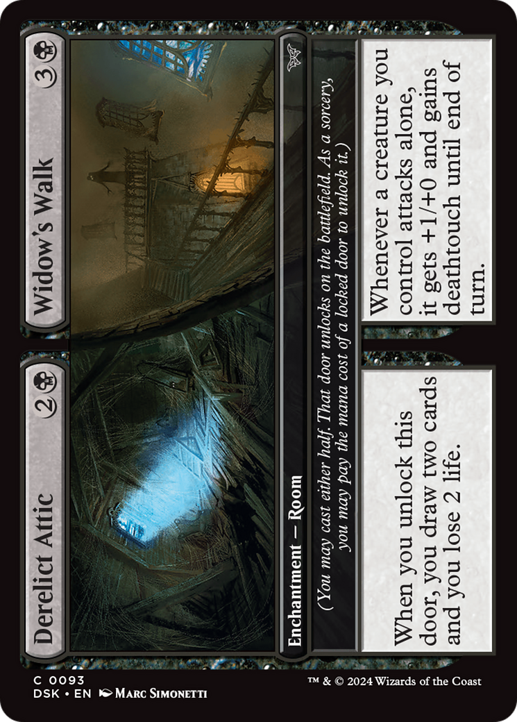 Derelict Attic // Widow's Walk (DSK-093) - Duskmourn: House of Horror