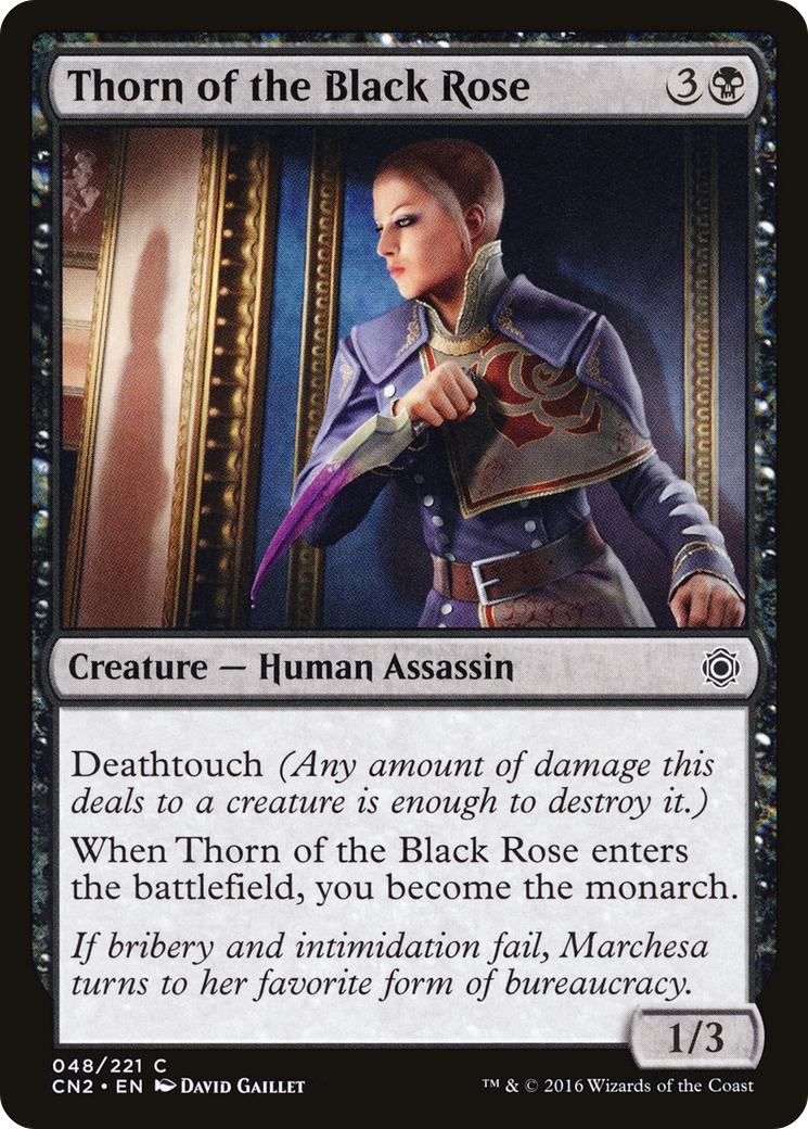 Thorn of the Black Rose (CN2-048) - Conspiracy: Take the Crown Foil