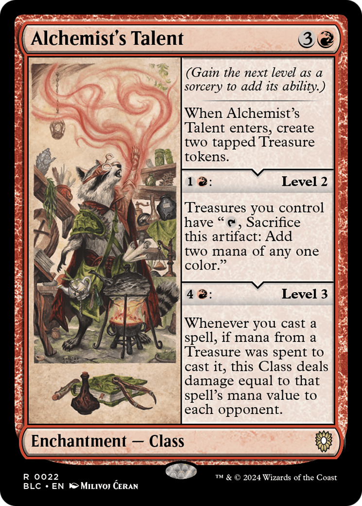 Alchemist's Talent (BLC-022) - Bloomburrow Commander