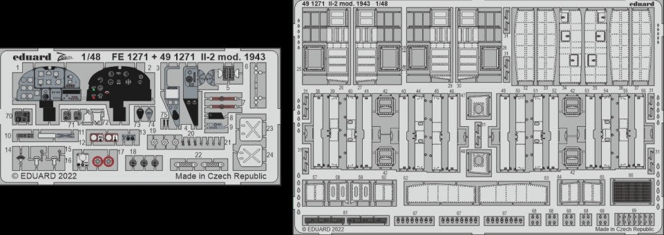 Eduard 491271 1/48 Aircraft- IL2 Mod. 1943 for ZVE (Painted)
