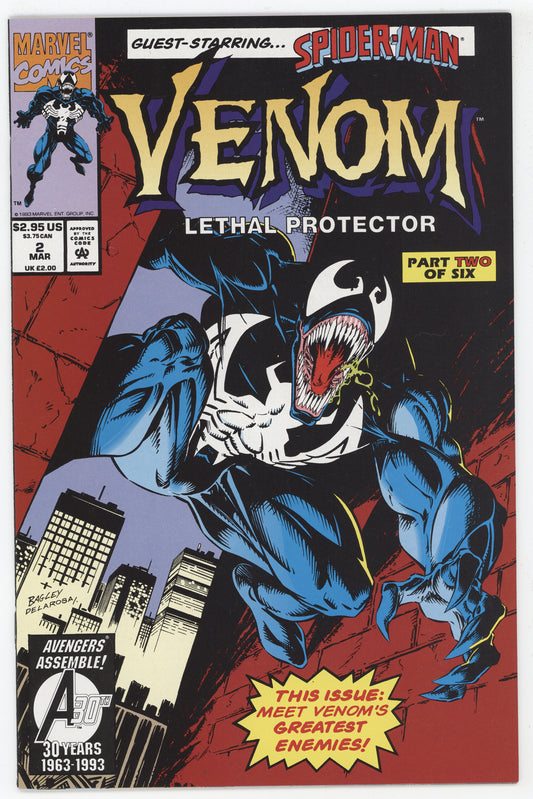 Venom Lethal Protector 2 Marvel 1993 Mark Bagley David Michelinie 1st Jury