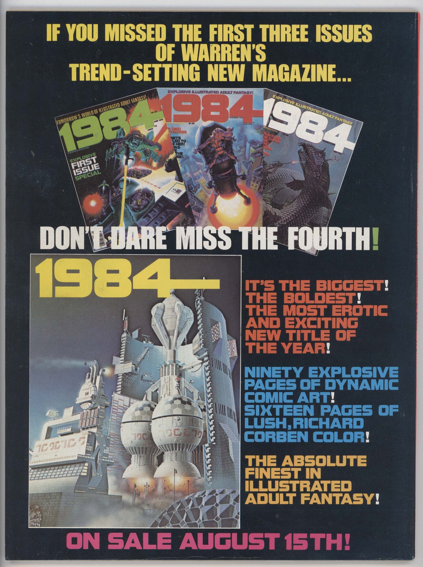 Vampirella 73 Warren 1978 FN VF Bob Larkin GGA Magazine